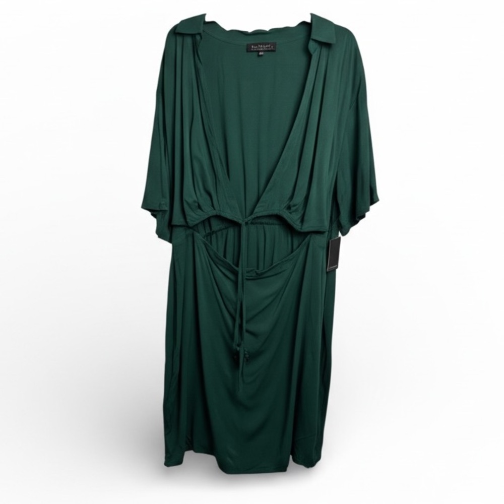 Eloquii New stunning Kelly Green cutout midi dress size 20 ladies plus chic